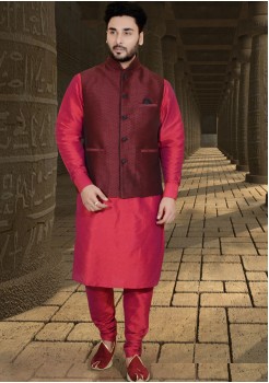 RED COLOUR MENS KURTA